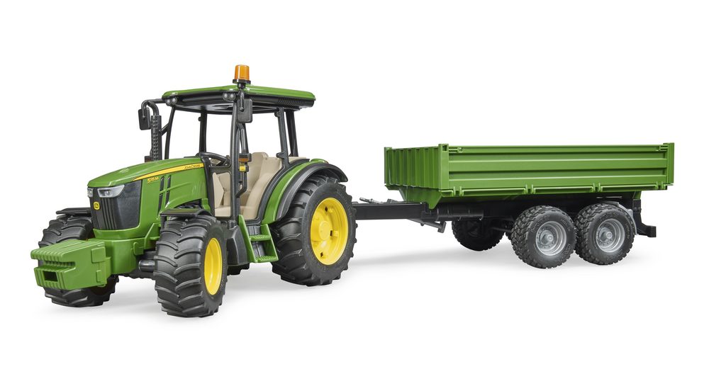 John Deere 5115 M with tipping trailer — Bruder 02108