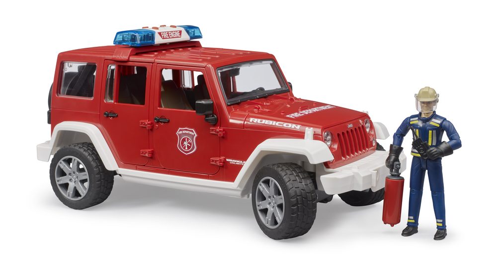 Jeep Wrangler Unlimited Rubicon fire department — Bruder 02528