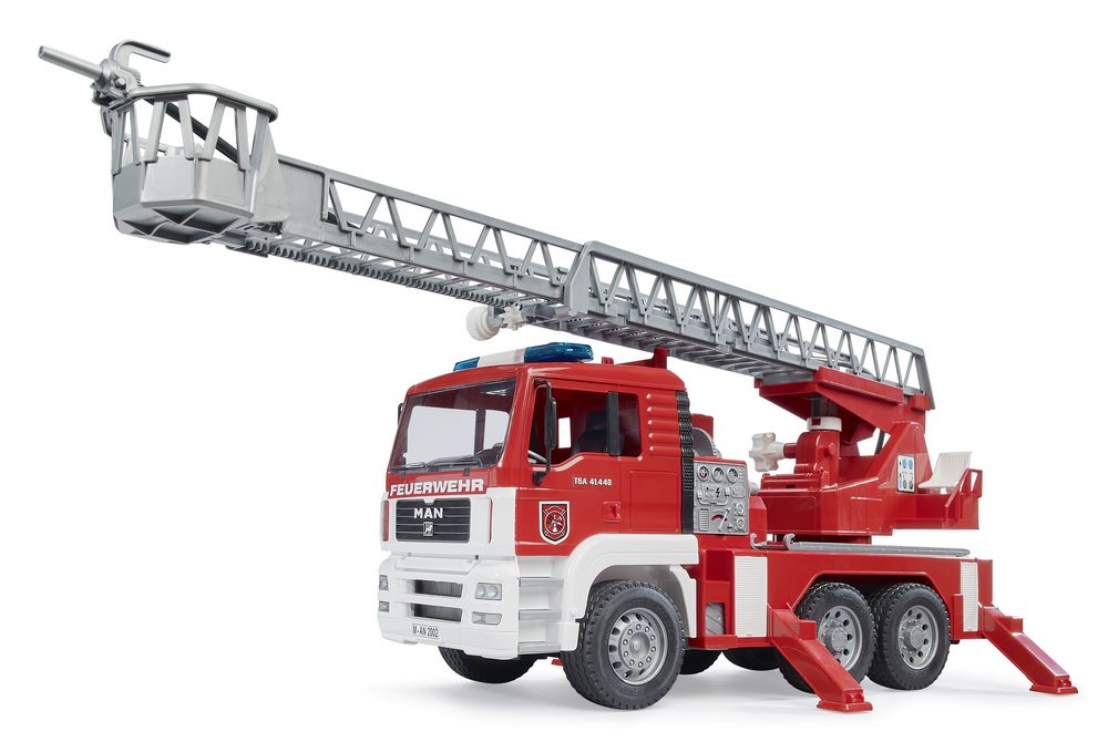 MAN TGA Fire engine with selwing ladder — Bruder 02771