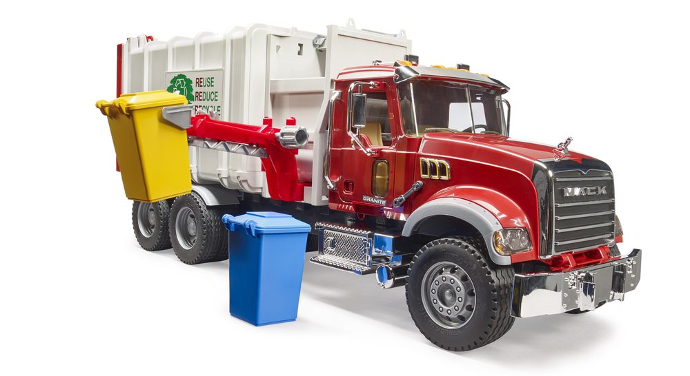 MACK side loading garbage truck — Bruder 02811