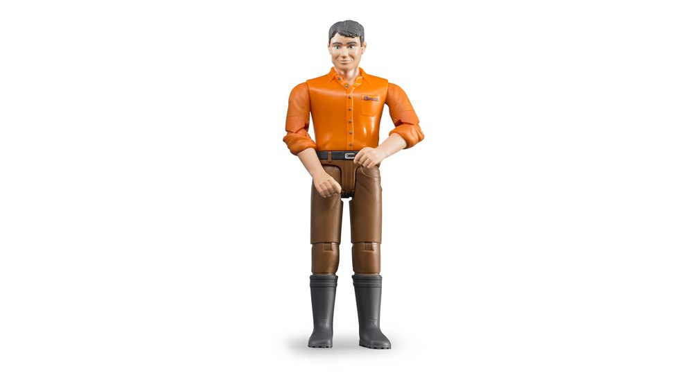 Man, light skin, brown jeans — Bruder 60007